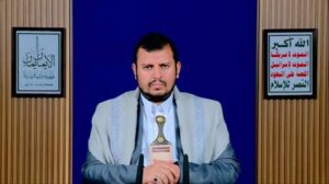 Houthi leader Abdul-Malik al-Houthi accuses Saudi Arabia, the US and Israel of crimes against Yemen and warns of further escalation.