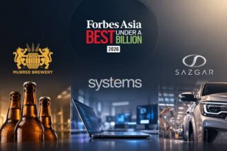 Forbes has recognized Murree Brewery, Sazgar Engineering Works and Systems Limited among 200 leading Asia-Pacific companies.