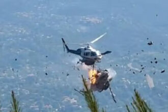Three people, including a British newlywed couple and a Greek pilot, were killed when a helicopter crashed after takeoff on Sifnos island.
