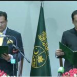 PML-N leader Iftikhar Gilani has taken oath as Prime Minister of Azad Kashmir after securing 30 votes in the AJK Legislative Assembly.