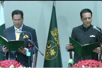 PML-N leader Iftikhar Gilani has taken oath as Prime Minister of Azad Kashmir after securing 30 votes in the AJK Legislative Assembly.
