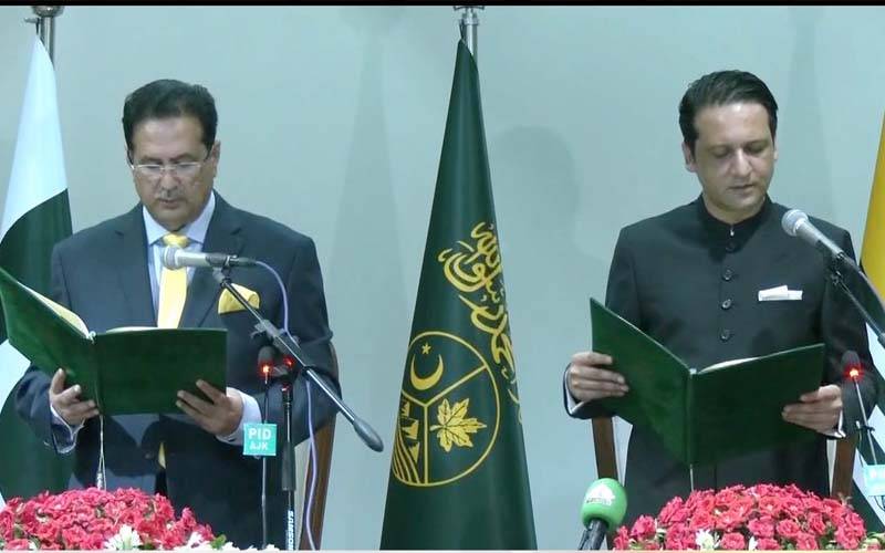 PML-N leader Iftikhar Gilani has taken oath as Prime Minister of Azad Kashmir after securing 30 votes in the AJK Legislative Assembly.