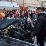 An Israeli strike on a Gaza police checkpoint killed nine Palestinians, including a female police chief and a 13-year-old girl.