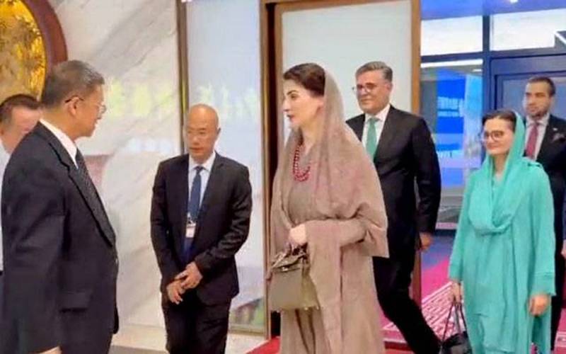 Meta Description: Punjab CM Maryam Nawaz has arrived in China for a four-day official visit and will hold four key meetings in Xinjiang on her first day.