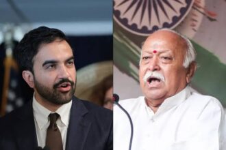New York Mayor Zahran Mamdani opposes a planned Manhattan event featuring RSS chief Mohan Bhagwat, while questioning the city's legal power to cancel it.