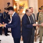 President Asif Ali Zardari receives diplomatic credentials from Italy’s Ugo Ciarlatani and South Korea’s Han Sang-ho, stressing stronger trade, investment and technology ties