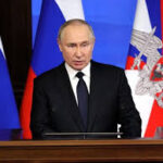 Russian President Vladimir Putin warns that Moscow will respond if European countries seize Russian merchant vessels amid pressure on Russia’s shadow fleet.