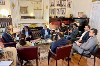 A Quaid-e-Azam Foundation USA delegation met Pakistan’s UN Ambassador Asim Iftikhar Ahmad to discuss plans for Jinnah’s 150th birth anniversary at UN Headquarters.