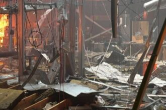 At least 16 people were killed and more than 130 injured after Russian drones struck a shopping centre in Kryvyi Rih, Ukraine.