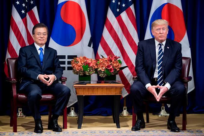 Trump & South Koreas President