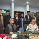 Pakistan and Denmark officials sign the Strategic Sector Cooperation agreement to strengthen renewable energy collaboration.