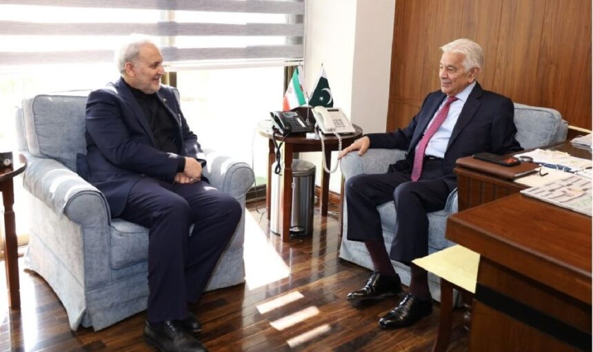 Iranian Ambassador Reza Amiri Moghaddam meets Pakistan Defense Minister Khawaja Asif in Islamabad to discuss bilateral ties and cooperation.