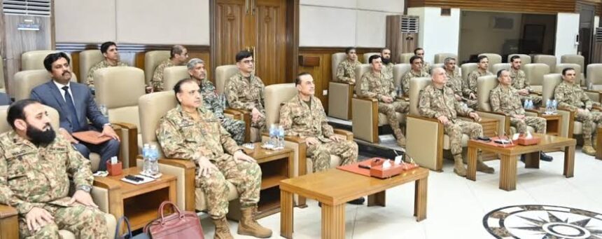 Field Marshal Asim Munir reviews Khyber Pakhtunkhwa security, counterterrorism operations and operational readiness during a Peshawar Corps visit