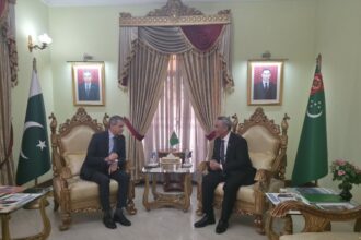 Azerbaijan Ambassador-designate Irfan Davudov meets Turkmenistan envoy Atadjan Movlamov in Pakistan to discuss bilateral ties and cooperation.