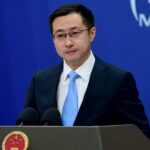 China has opposed an arms race in space and urged the US to stop expanding its military capabilities, warning of risks to global security