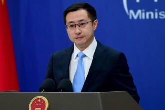 China has opposed an arms race in space and urged the US to stop expanding its military capabilities, warning of risks to global security