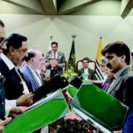 An eight-member cabinet of the Azad Kashmir government took oath at the President House in Muzaffarabad on September 4.