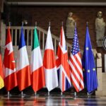 G7 foreign ministers urge Iran to end support for Yemen’s Houthis and call on the group to halt attacks on Saudi Arabia and civilian shipping.