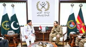 Indonesian Navy Chief Meets Field Marshal Asim Munir at GHQ