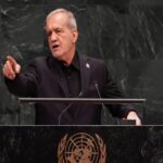 Iranian President Masoud Pezeshkian defended Iran’s right to self-defense and accused the US of double standards during his UN General Assembly speech.