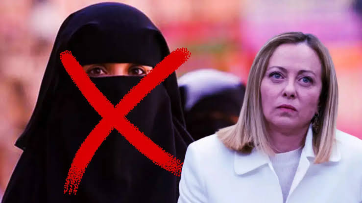 Italian Prime Minister Giorgia Meloni says Italy will ban burqas and niqabs in schools and introduce new limits on foreign students per class.