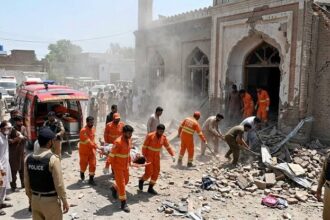 A suicide attack near Kohat Police Lines killed 21 people, including 15 police personnel. Security forces later killed seven militants.