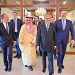 Foreign ministers of Pakistan, Saudi Arabia, Türkiye and Egypt discuss regional security, Yemen, Sudan, Saudi Arabia and Palestine at the UN General Assembly.