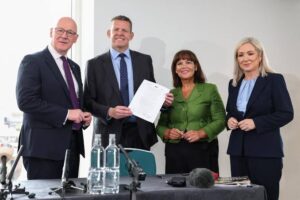 Nationalist leaders from Scotland, Wales and Northern Ireland have signed a joint declaration calling for self-determination and constitutional change.