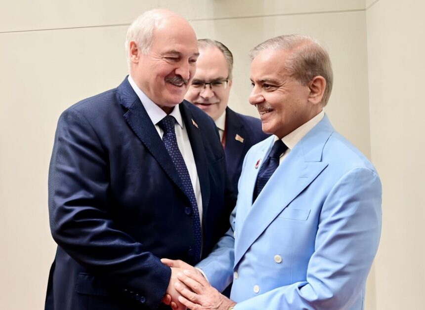 Shehbaz Sharif and Alexander Lukashenko agree to expand Pakistan-Belarus cooperation in trade, industry, agriculture, IT and technical training.