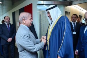 Prime Minister Shehbaz Sharif meets Kuwait Crown Prince Sheikh Sabah Khaled in New York to discuss bilateral ties, trade, investment and regional issues