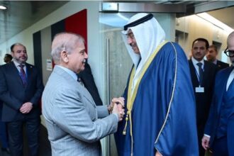 Prime Minister Shehbaz Sharif meets Kuwait Crown Prince Sheikh Sabah Khaled in New York to discuss bilateral ties, trade, investment and regional issues