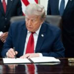 US President Donald Trump signs a major Russia sanctions bill into law, targeting Russia’s energy sector and shadow fleet.