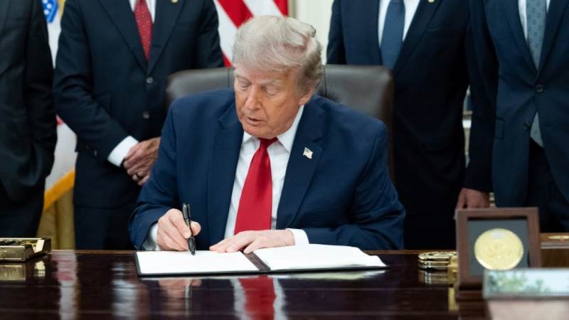 US President Donald Trump signs a major Russia sanctions bill into law, targeting Russia’s energy sector and shadow fleet.