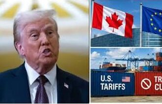 Donald Trump has threatened heavy tariffs or reduced trade with Europe over an EU proposal to make Canada an associate member.