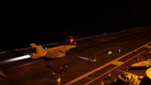 The US has launched new strikes on IRGC targets in Iran after renewed attacks involving commercial shipping and US forces.