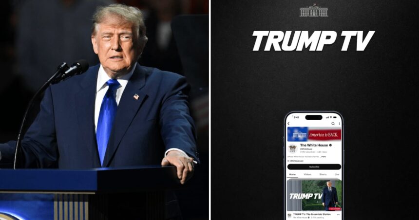 The White House launches 24/7 Trump TV on YouTube and its website as major US networks suspend shared coverage of President Trump.