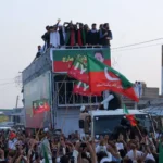 PTI’s long march led by KP Chief Minister Sohail Afridi reaches Karak after starting from Lakki Marwat following failed government-opposition talks.